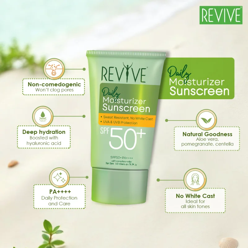 Revive Daily Moisturizer Sunscreen SPF50+ PA+++ 50 ml - 2