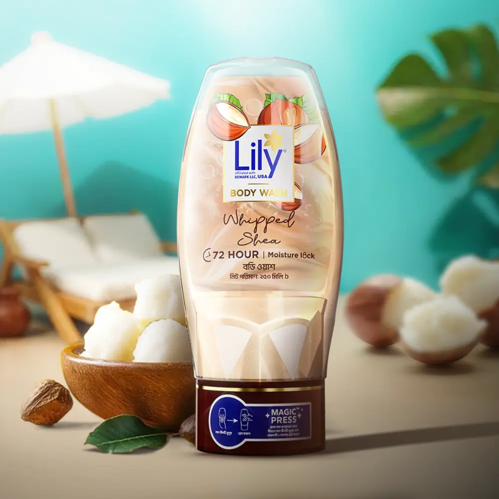 Lily Whipped Shea Body Wash-200ml - 3