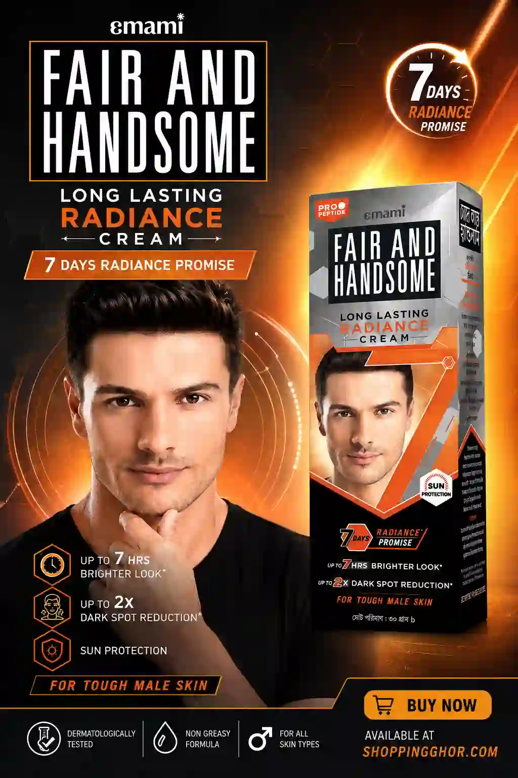 Fair and Handsome Radiance Cream for Oily Skin – 30ml - 2